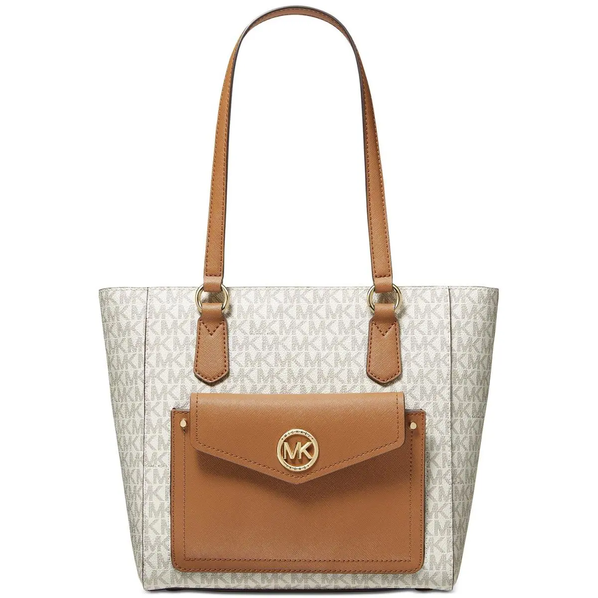 Michael Kors Joey Medium Pocket Tote Bag Vanilla 38T1G5JT2B