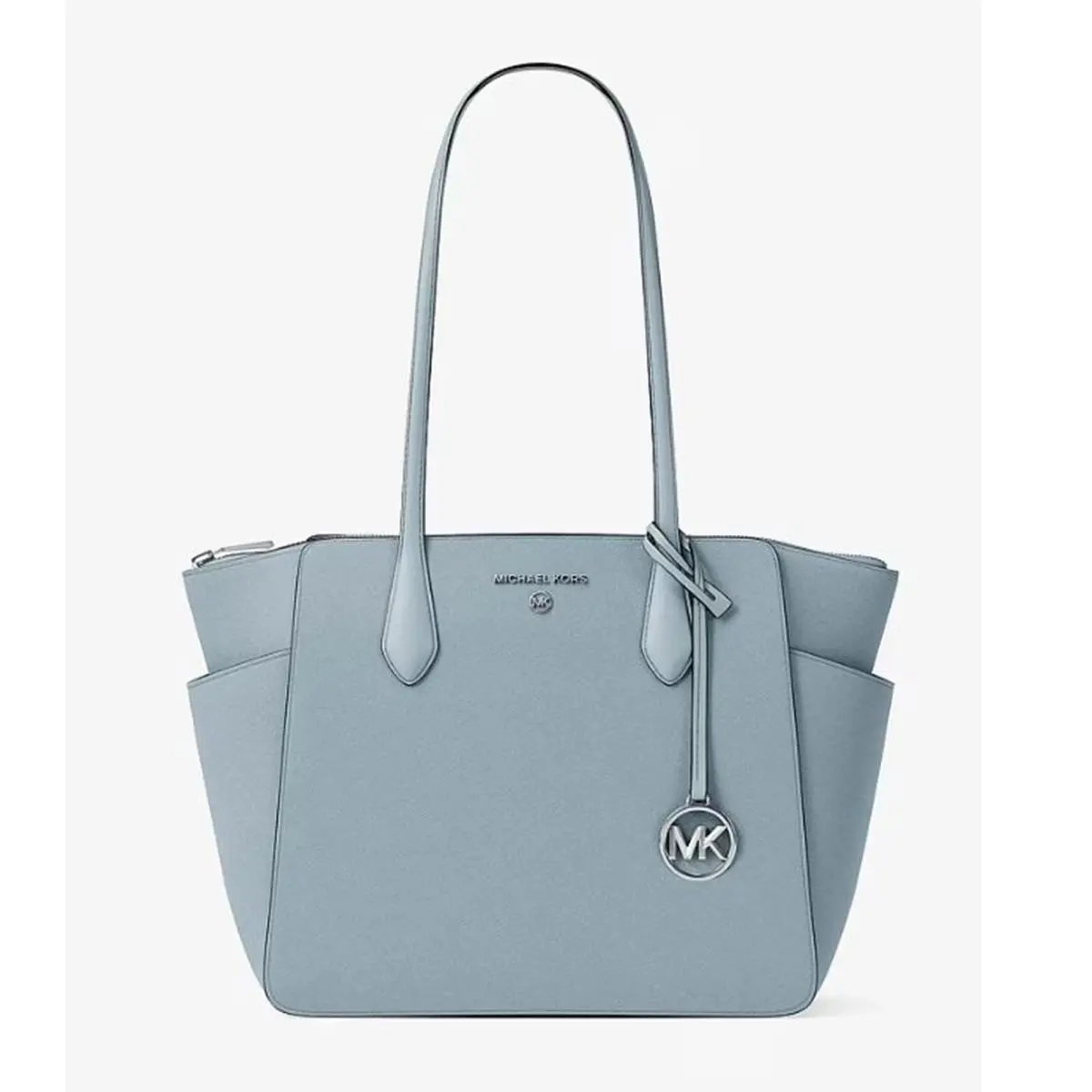 Michael Kors Marilyn Medium Tote Bag in Saffiano Leather in Ocean Pale 35F5S6AT2