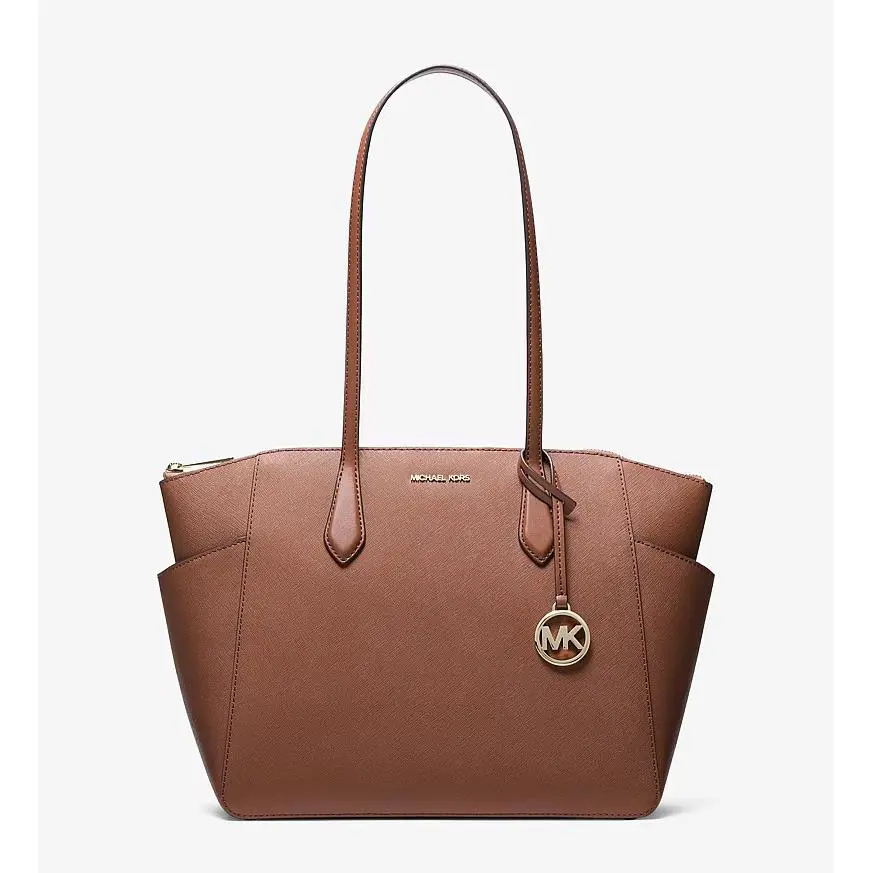 Michael Kors Marilyn Medium Signature Tote Bag Purse Luggage