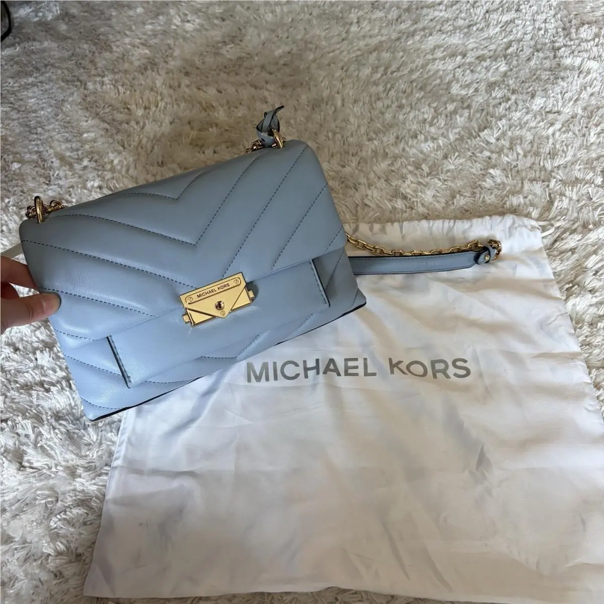 Michael Kors Cece Medium Quilted Leather Convertible Shoulder Bag