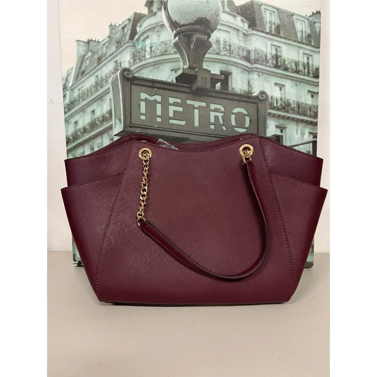 Michael Kors 35T5GTVT3L Jet Set Large Saffiano Leather Shoulder Bag