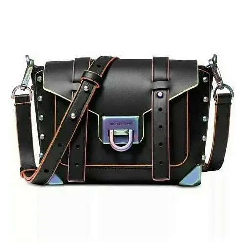 Michael Kors Manhattan Leather Black/iridescent Crossbody
