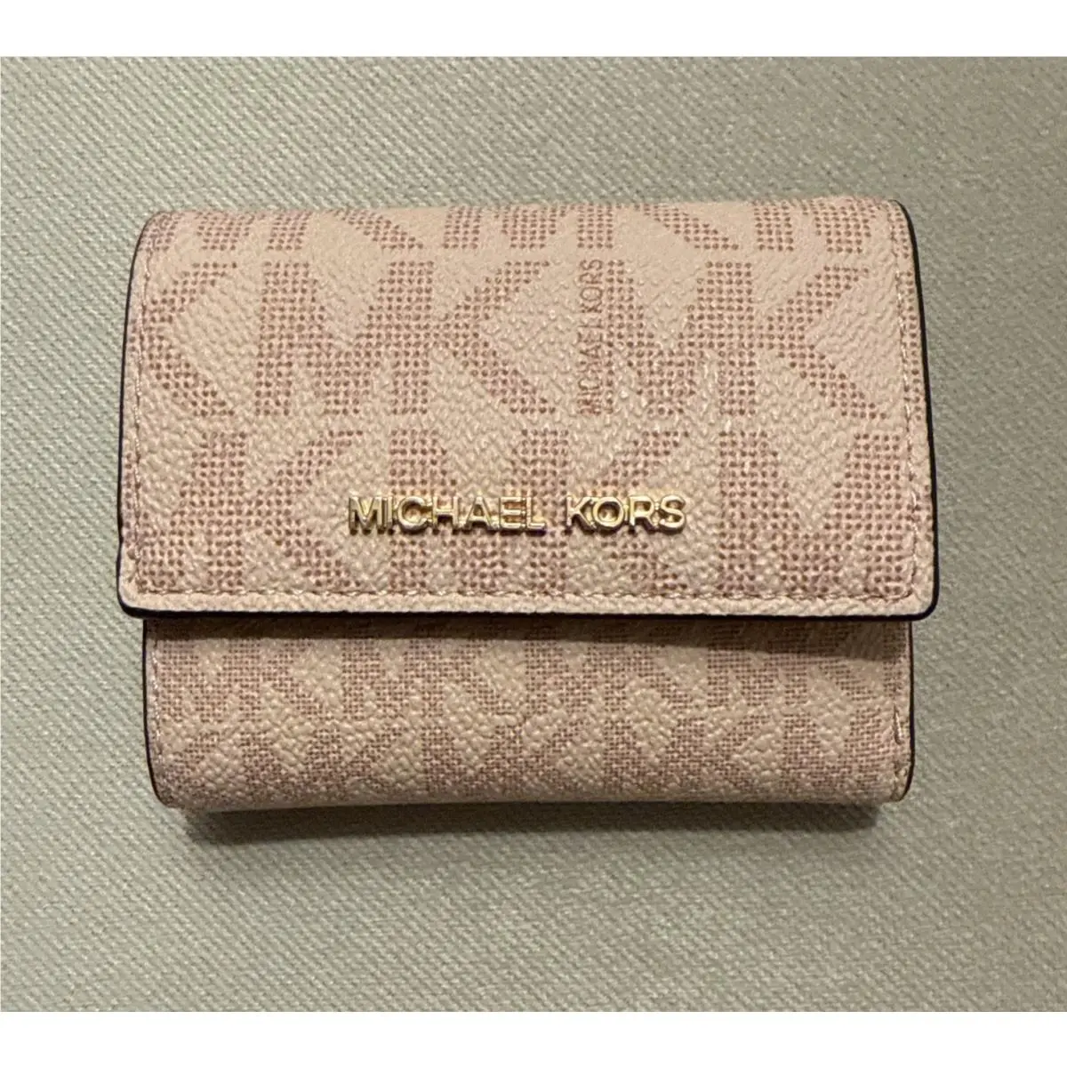 Michael Kors Jet Set Trifold Small Wallet In Ballet Color NWT$98