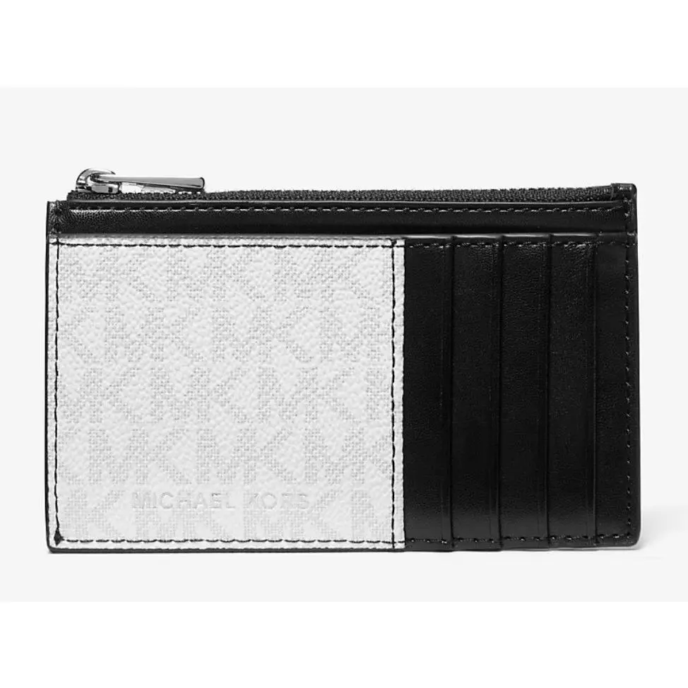 Michael Kors Cooper Slim Signature Logo Zip Men`s Card Wallet
