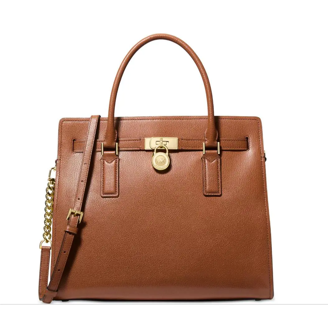 Michael Kors Hamilton Moderne Large Leather Satchel Bag :luggage