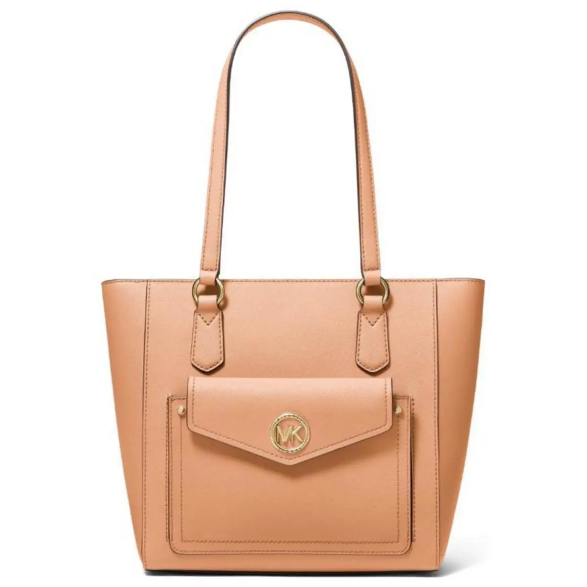 Michael Kors Joey Medium Pocket Tote Bag Cantaloupe 38T1L5JT2L
