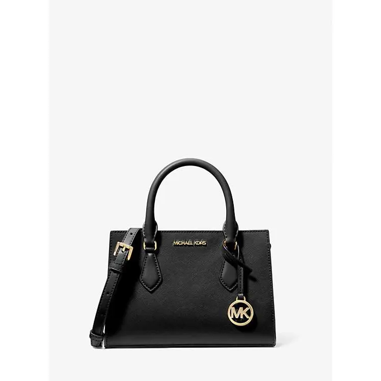 Michael Kors Sheila Small Satchel Shoulder Crossbody Bag Center Zip Lightcream