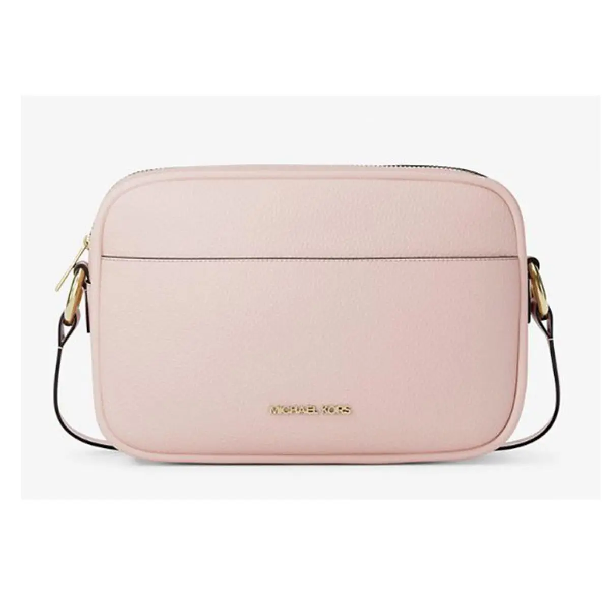 Michael Kors Outlet Jet Set Large Pebbled Leather Camera Crossbody Bag 35R6GTVC7