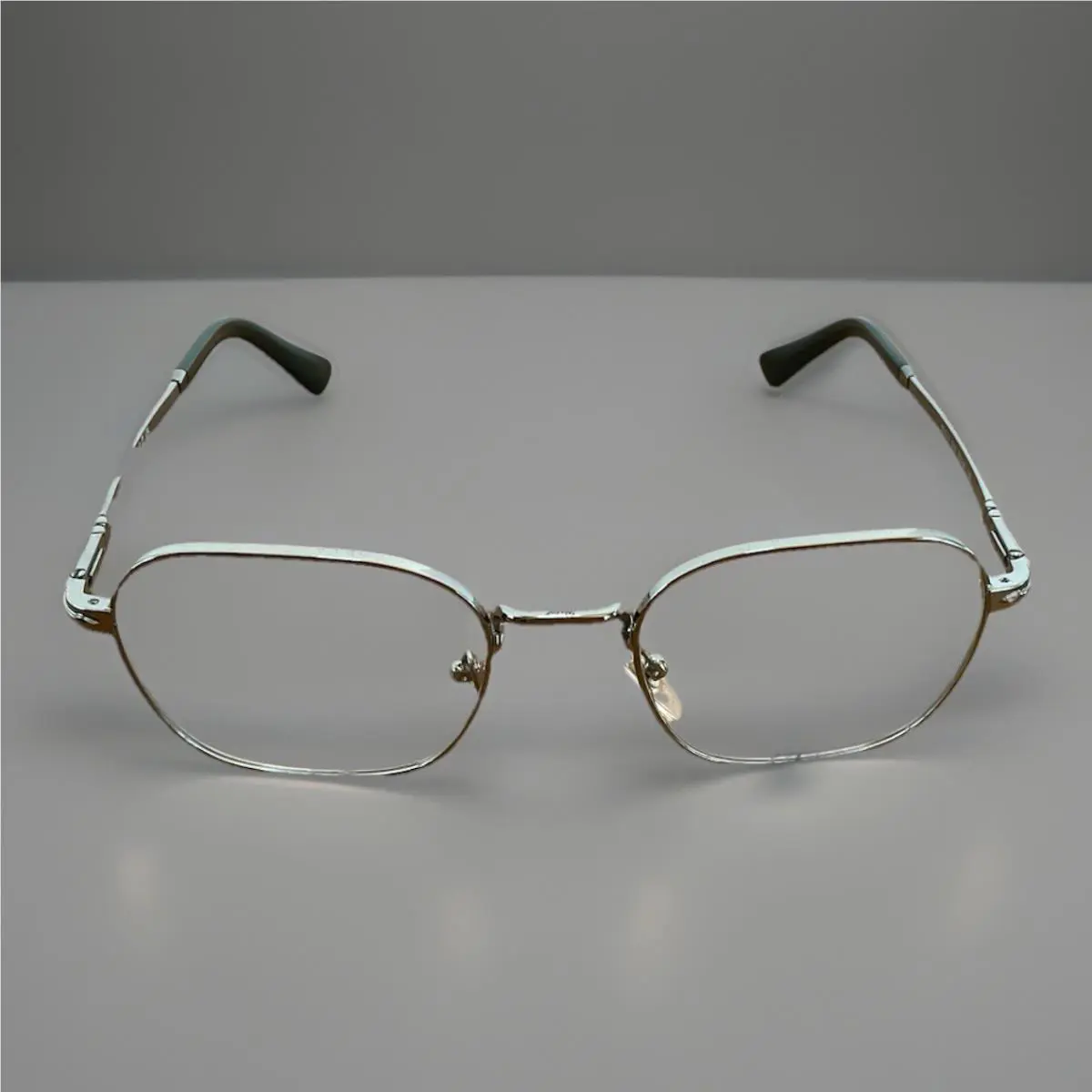 Persol P 1010-V 5450 Gunmetal Frames Eyeglass Italy