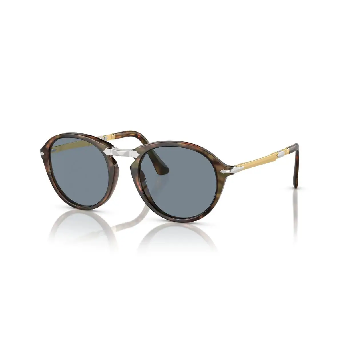 Persol PO 3274S Caffe/light Blue Folding 108/56 Sunglasses - Frame: Caffe, Lens: Light Blue