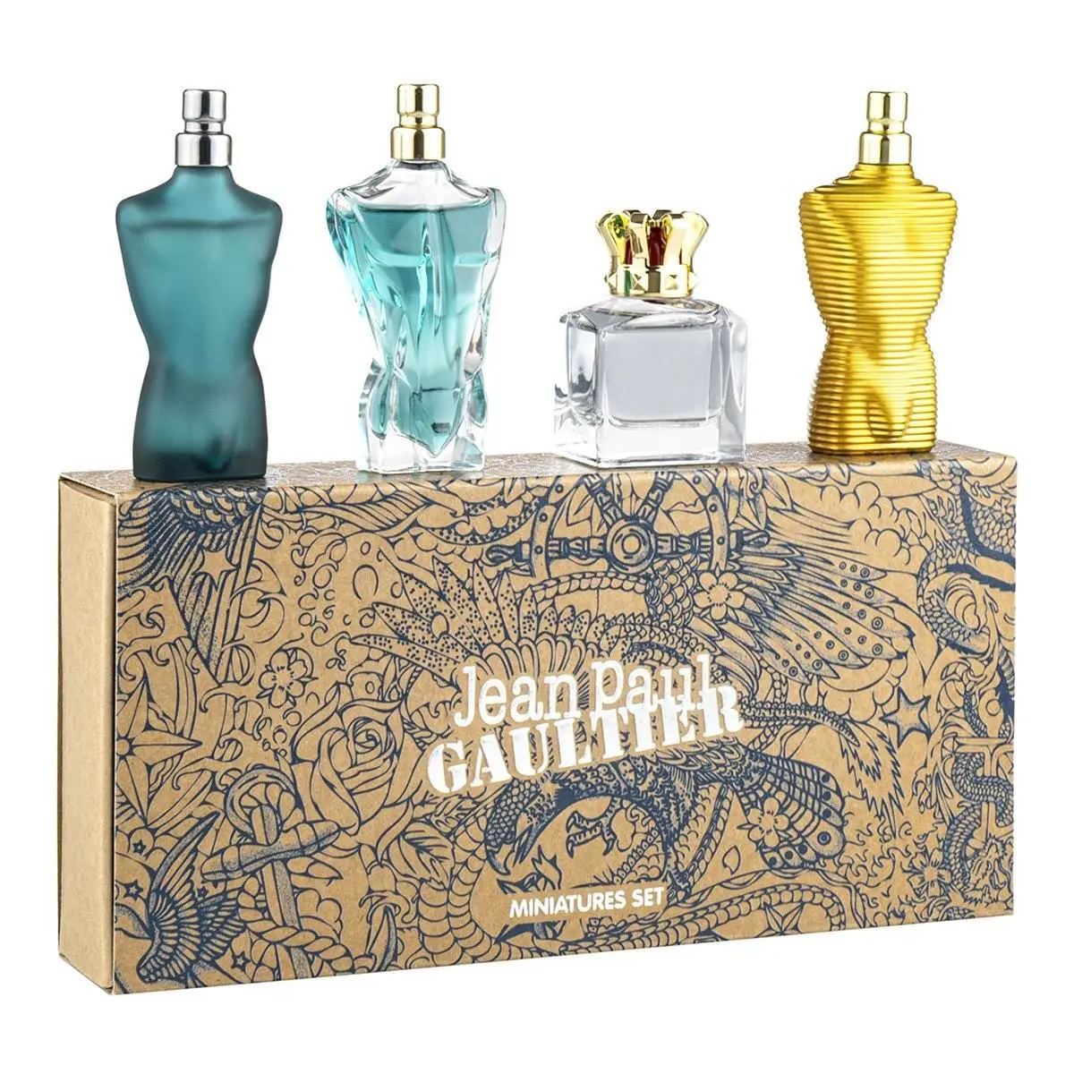 Jean Paul Gaultier Set 4 Pc 7ml: Le Male Le Male Elixir Scandal Le Beau