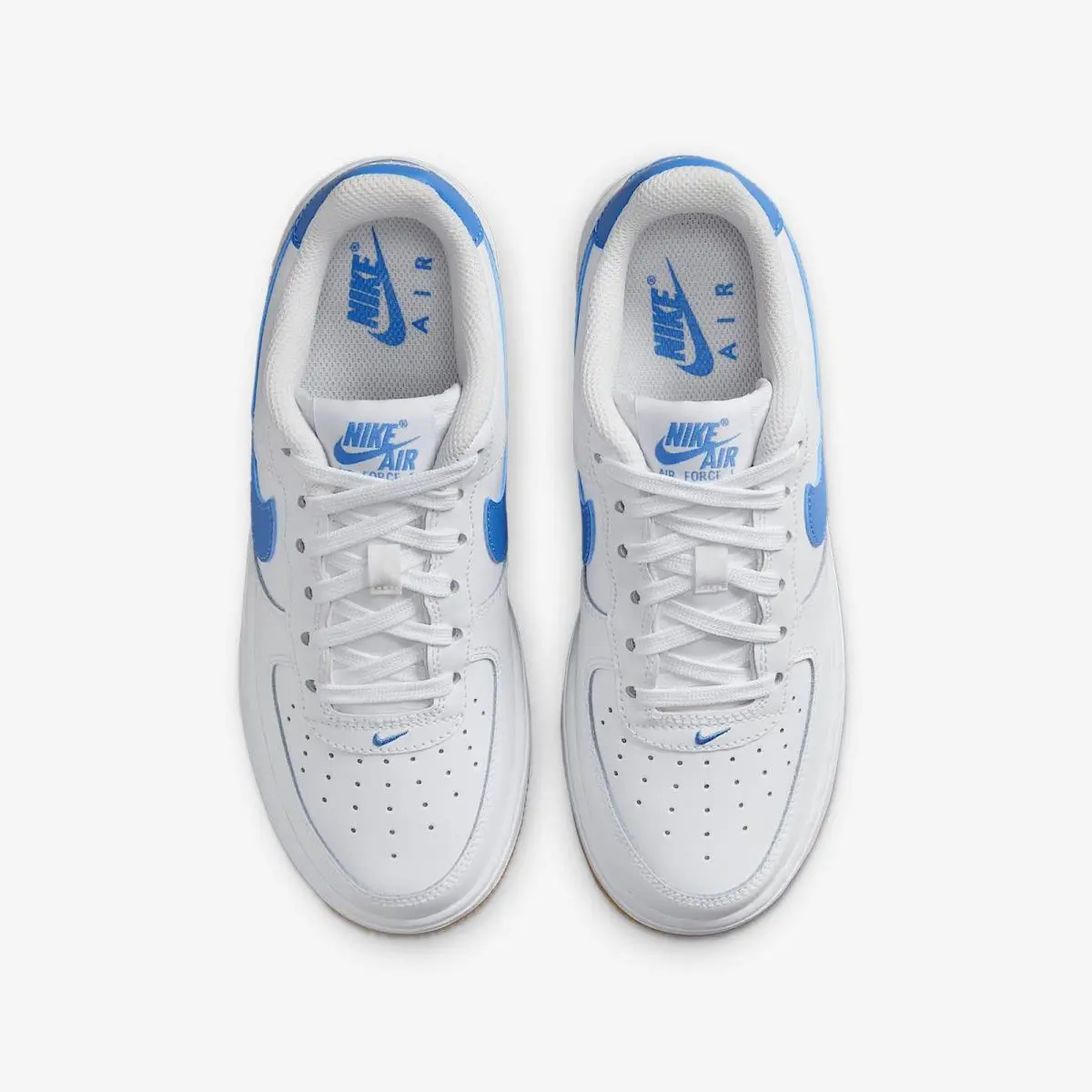 Nike shoes - White/Gum Light Brown/Blue Beyond (UPC: 197859755097) 2