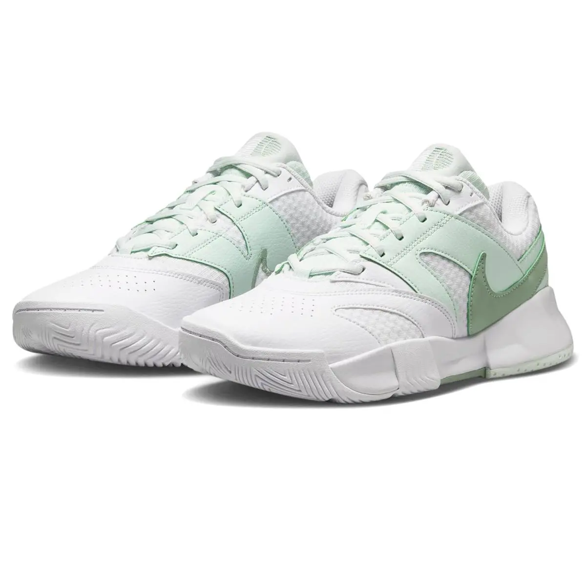 Woman`s Sneakers Athletic Shoes Nike Court Lite 4 - White/Steam/Barely Green