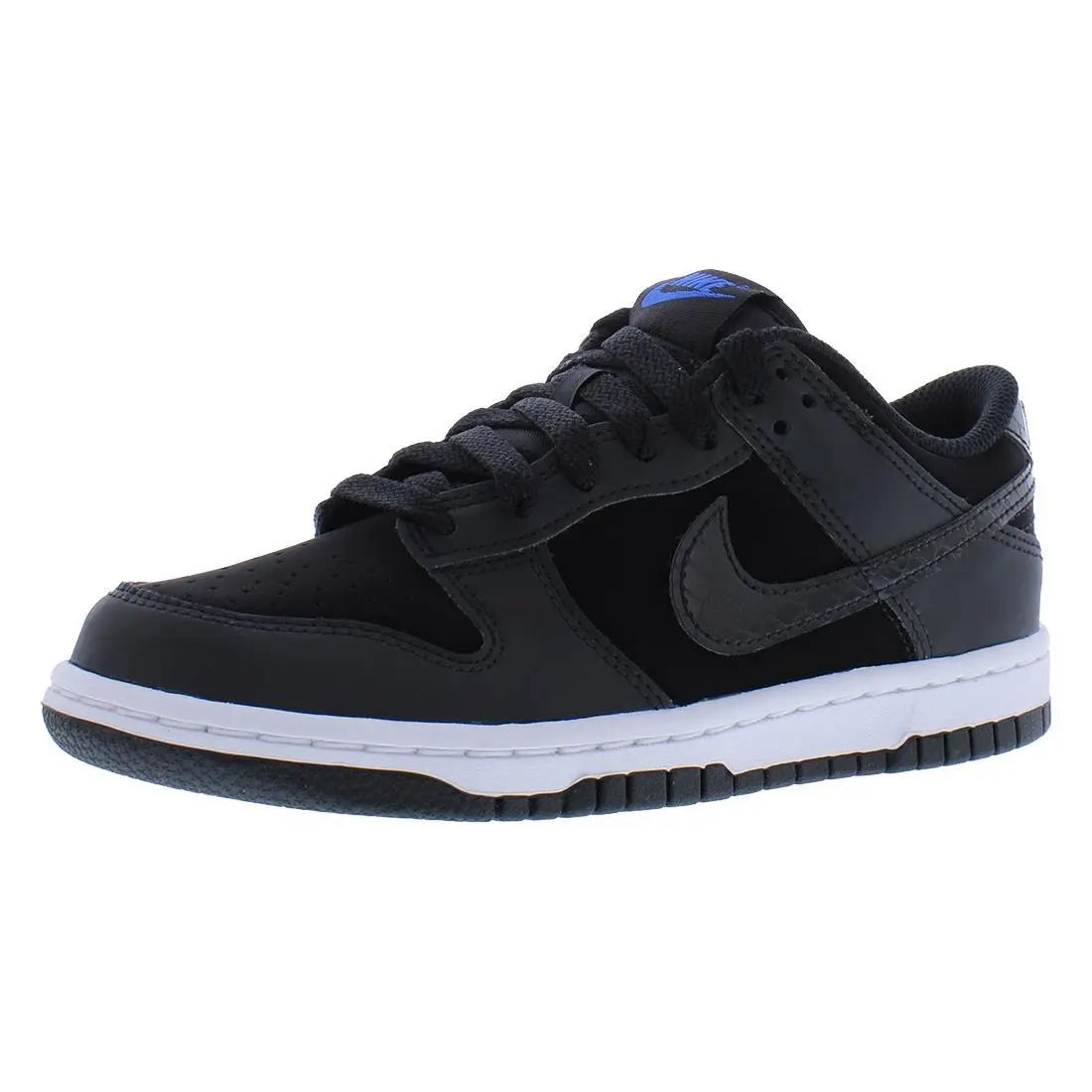 Nike Dunk Low SE Leather GS Boys Shoes Size 7 Color: Black/black/white/game