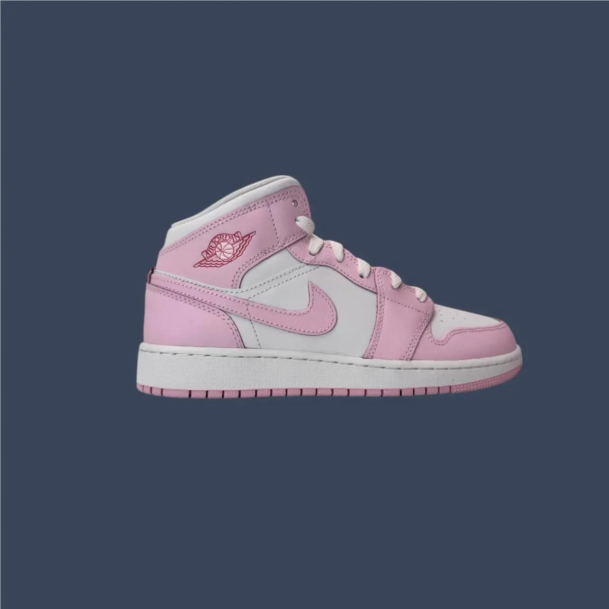 Nike shoes - Air Jordan 1 Mid GS Pink Foam/White/Fire Red – DQ8423-608 9
