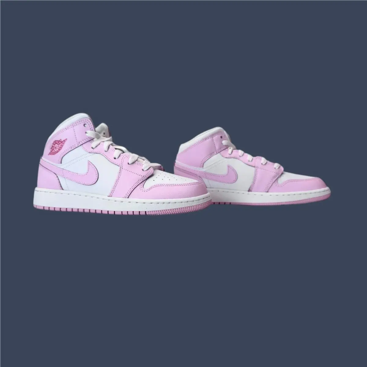 Nike shoes - Air Jordan 1 Mid GS Pink Foam/White/Fire Red – DQ8423-608 14