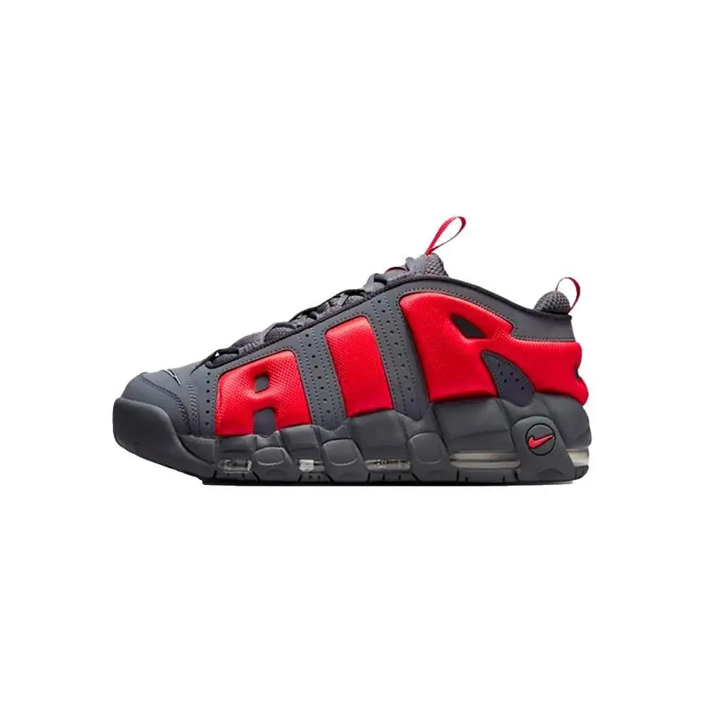 Nike Mens` Air More Uptempo Shoes - Dark Grey/metallic Silver/light Crimson - Dark Grey/Metallic Silver/Light Crimson