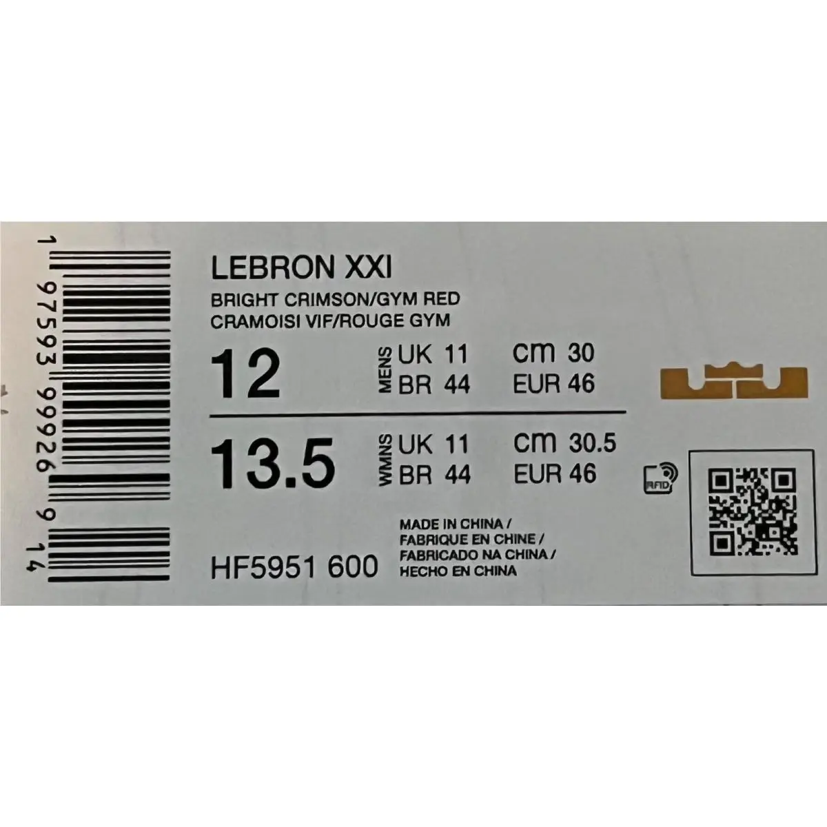 Nike shoes - Nike LeBron 21 - LeBron - HF5951-600 - Red 21