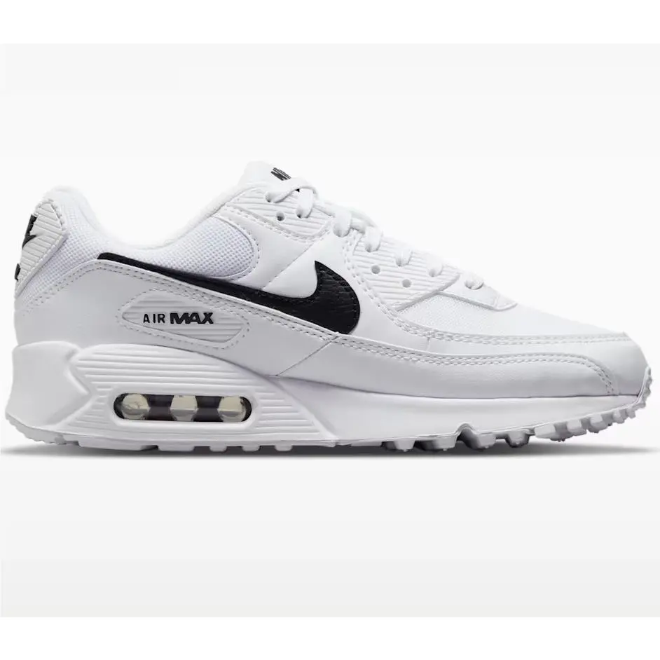 Nike Air Max 90 White/black Women`s Casual Training Shoes DH8010-101