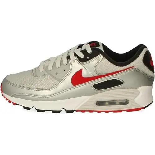 Men`s Nike Air Max 90 Photon Dust/university Red DX4233 001 - 9.5