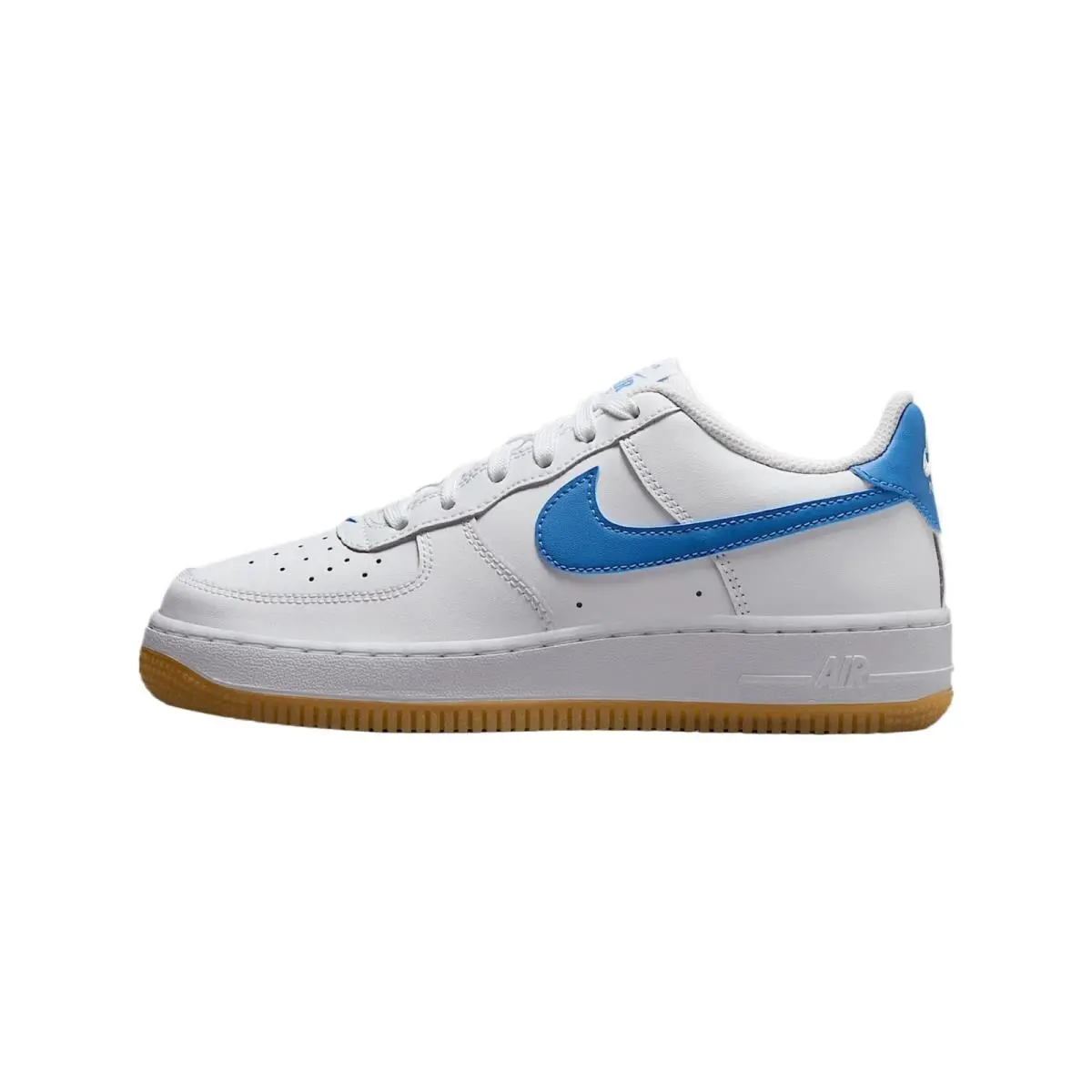 Nike shoes - White/Gum Light Brown/Blue Beyond (UPC: 197859755097) 5