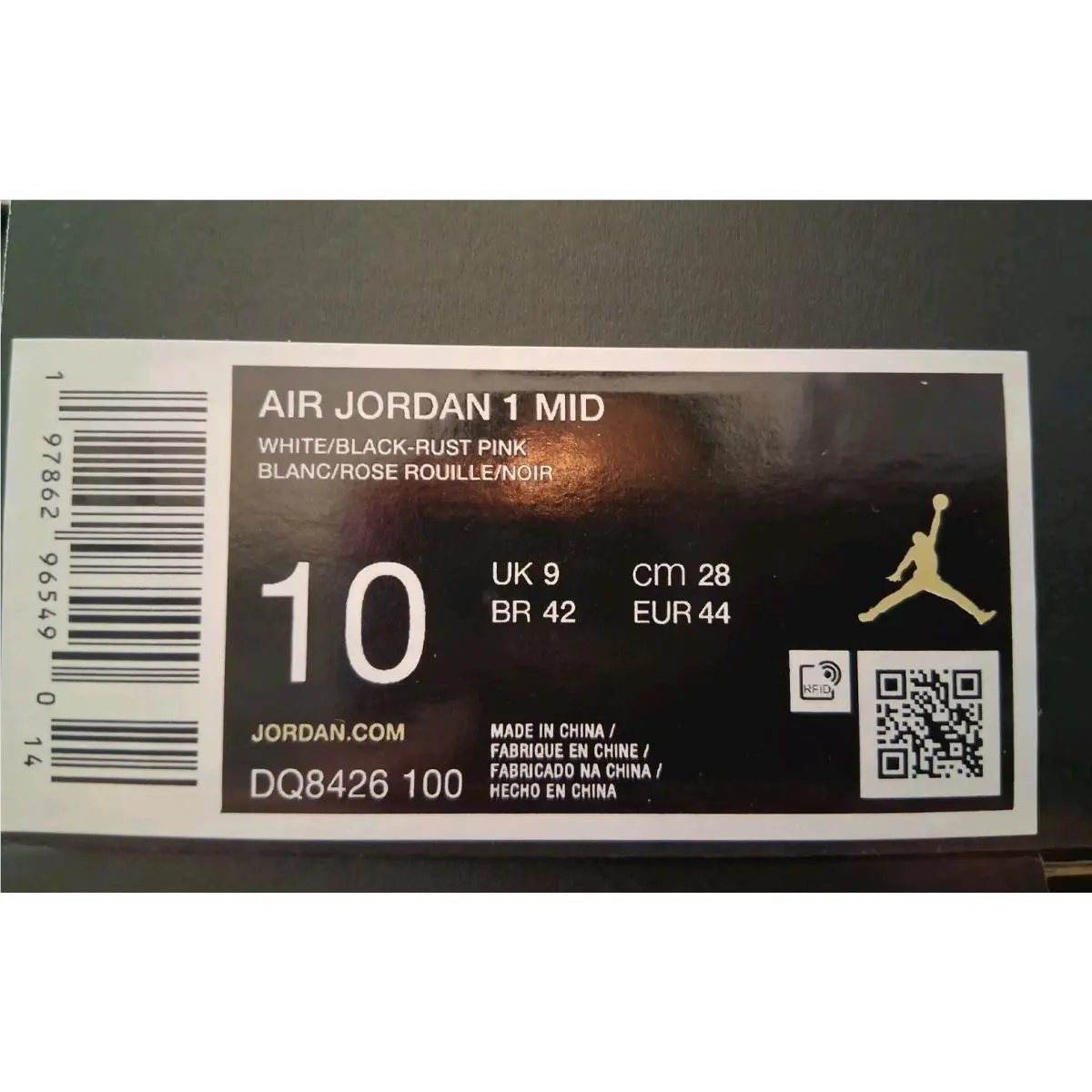 Nike shoes - Air Jordan 1 - Air - DQ8426-100 - white/black-rust pink 8