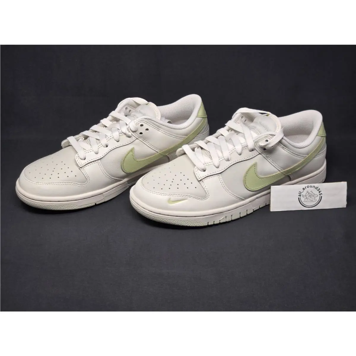 Nike Dunk Low Phantom Bone Olive Green Womens Sz 9.5 White Shoes IB3484-001 Nby