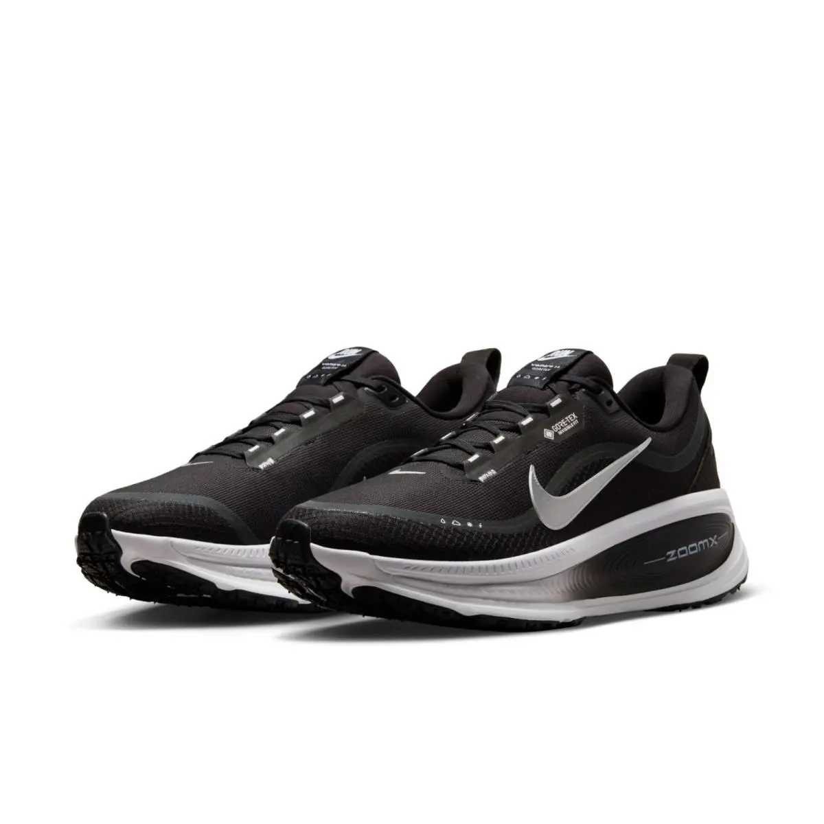 Nike Vomero 18 Gore-tex Black White Silver Mens Sports Sneaker HQ7001-002