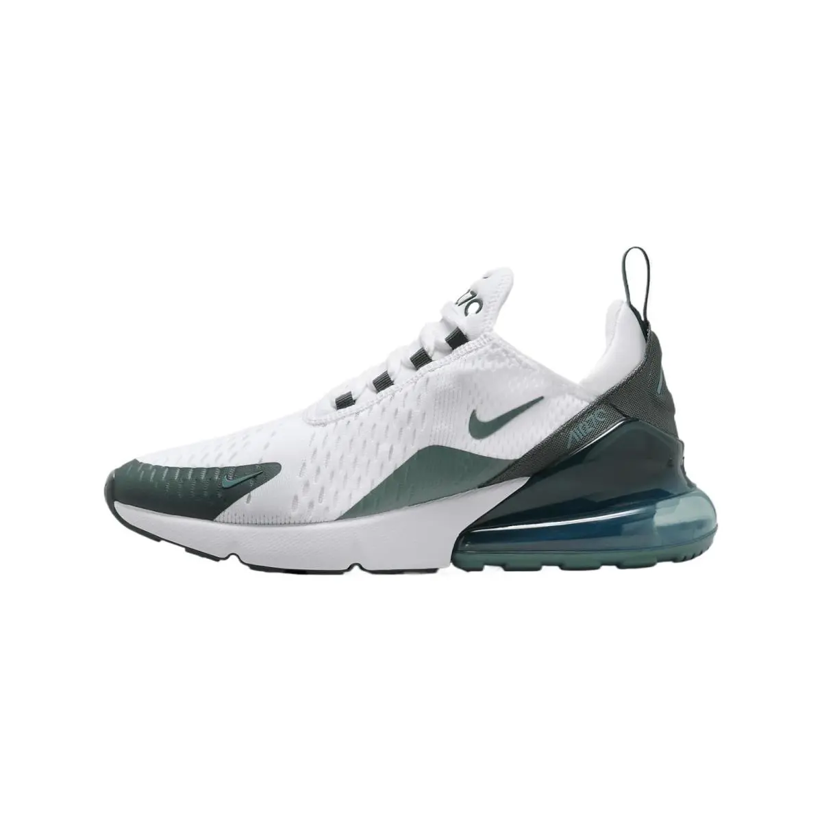Nike Womens` Air Max 270 Shoes - White/bicoastal/phantom/vintage Green