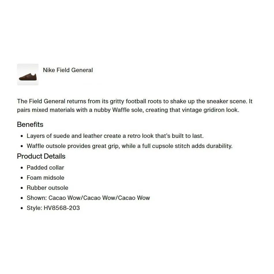Nike shoes - Nike Field General - Field General - HV8568 203 - Cacao Wow 9