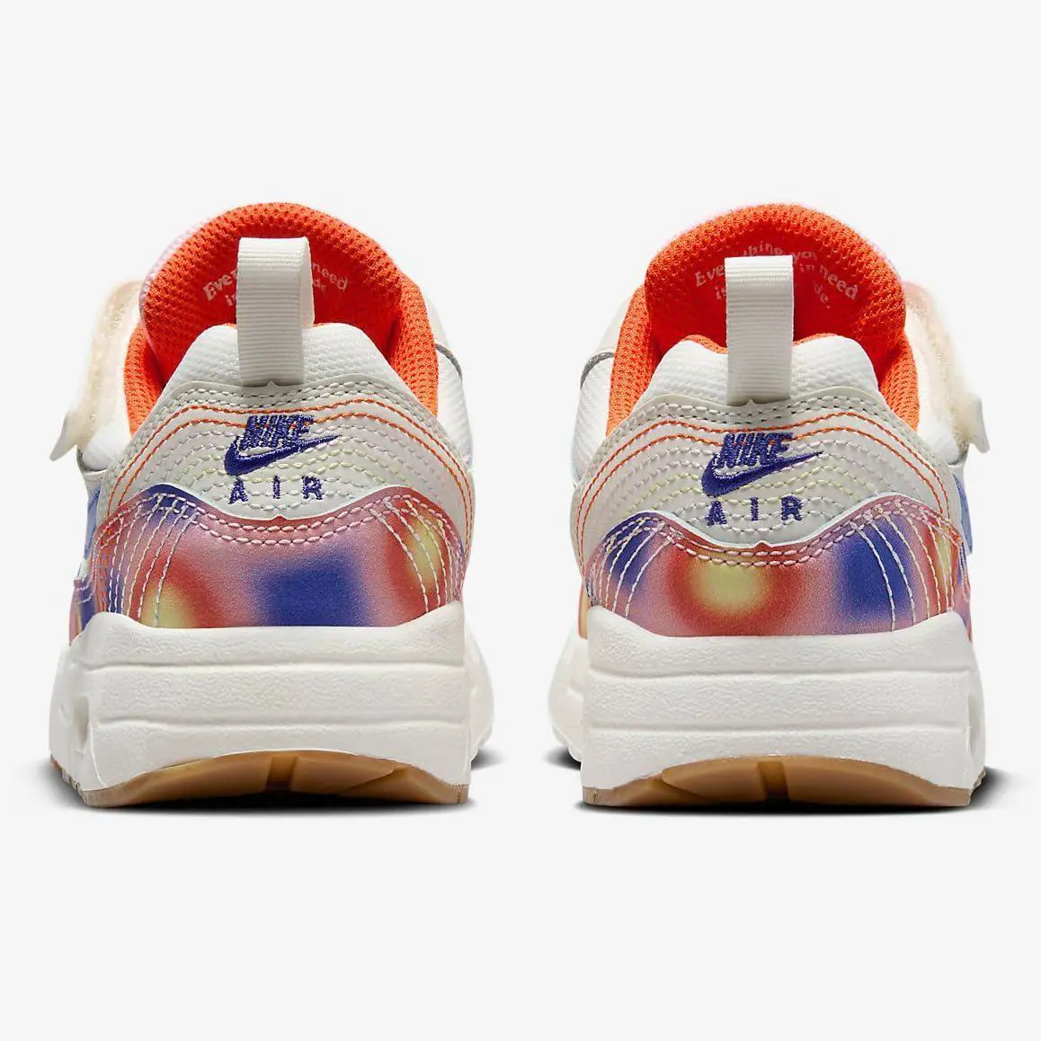 Nike shoes - Sail/Blue Joy/Safety Orange/Football Grey (UPC: 196974549246) 1