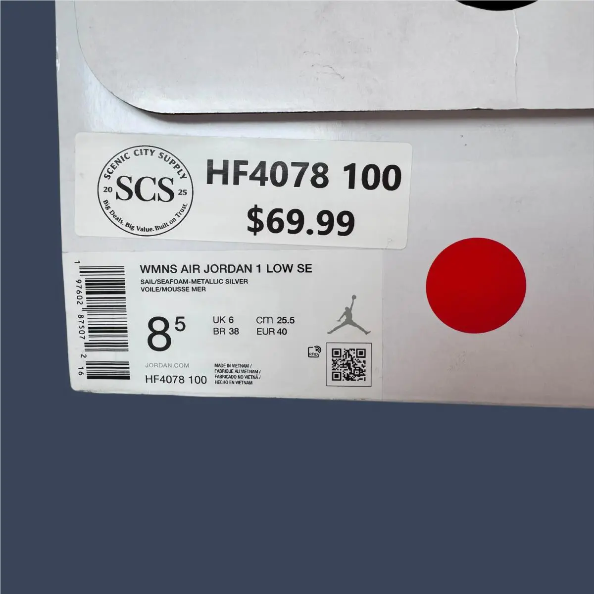 Nike shoes - Women’s Air Jordan 1 Low SE Sail/Seafoam – HF4078-100 8