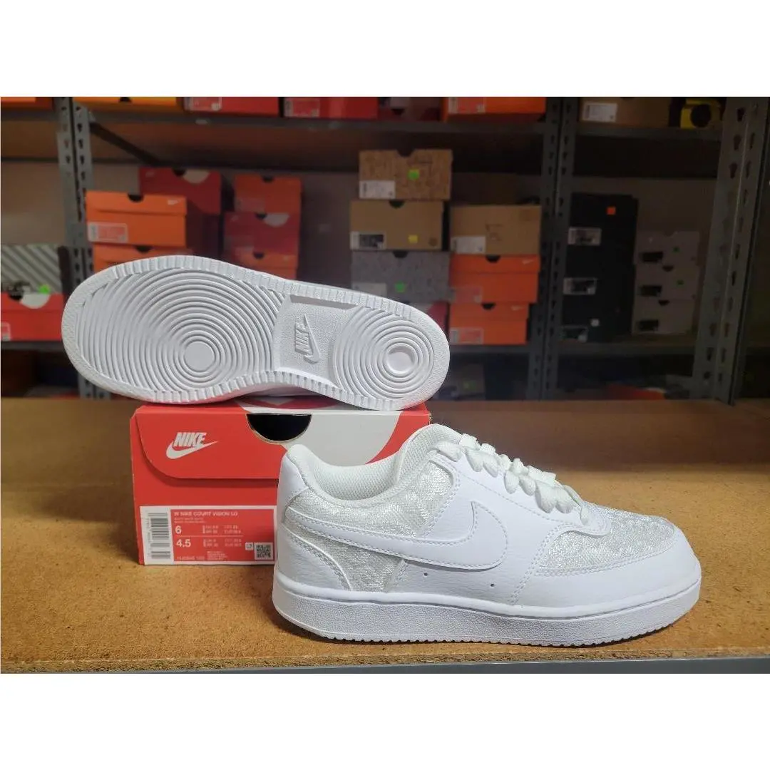 Nike shoes - Nike Court Vision LO - Court Vision - HJ5846 100 - White, Women`s: White 5
