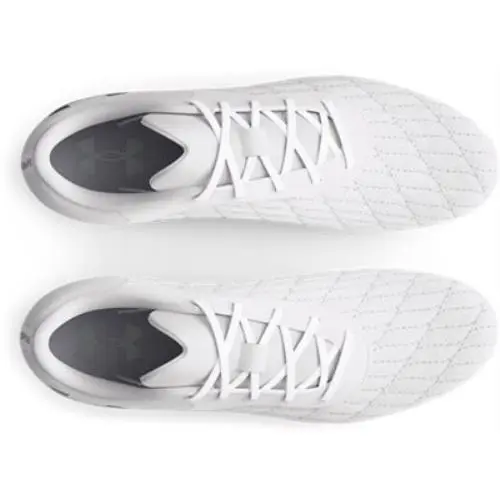 Under Armour shoes - White-White-Metallic Silver 1