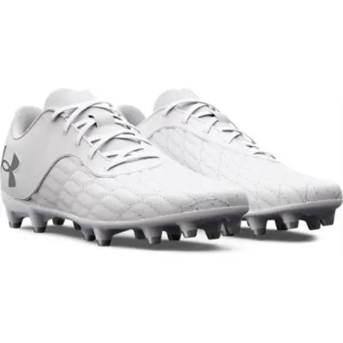 Under Armour shoes - White-White-Metallic Silver 2