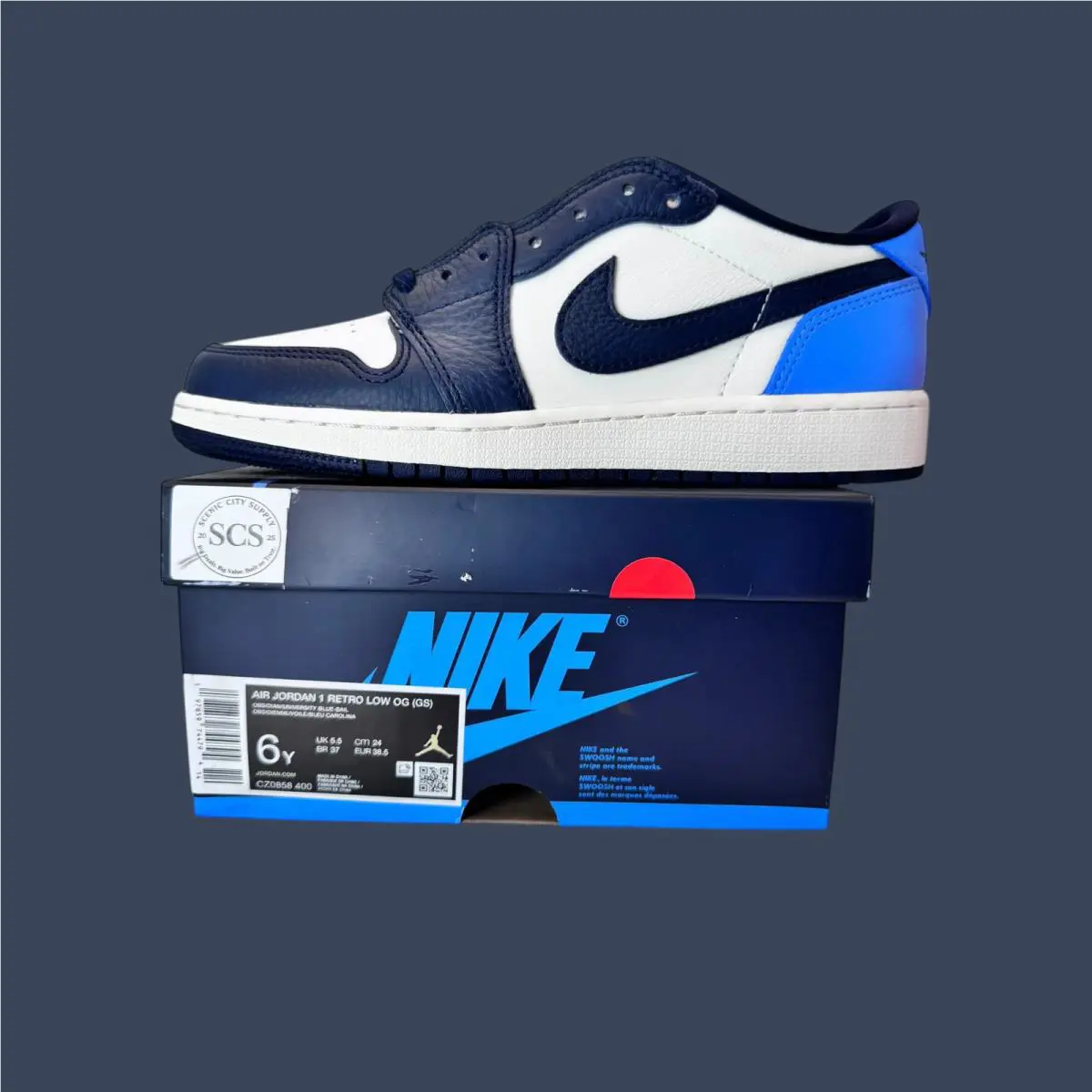 Nike shoes - Air Jordan 1 Retro Low OG GS Obsidian/University Blue – 15