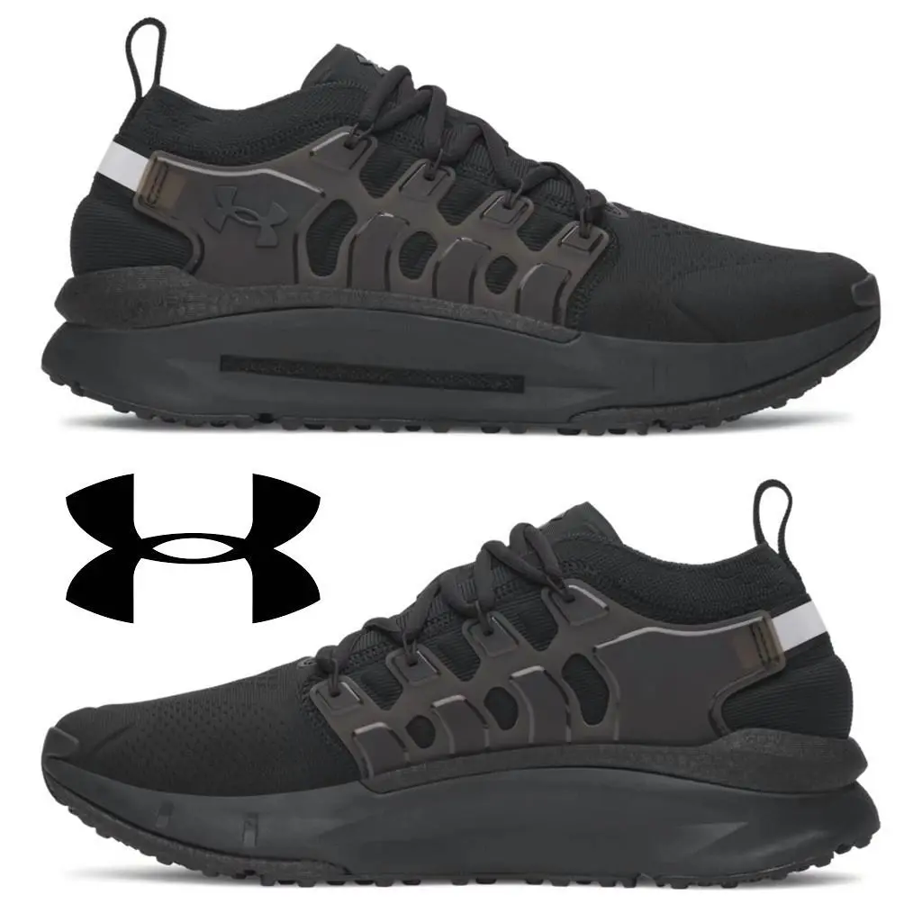 Under Armour Hovr Phantom X Men`s Shoes Running Walking Sport Casual Sneakers - Black, Manufacturer: Ultimate Black - 008