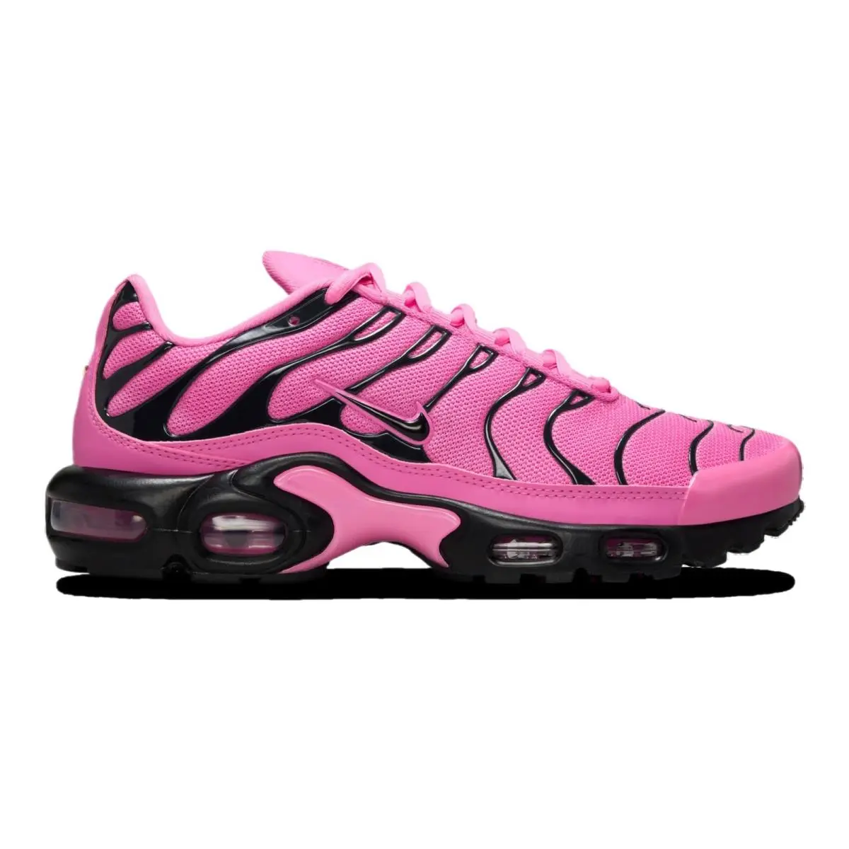Nike Womens` Air Max Plus Shoes - Platful Pink/black