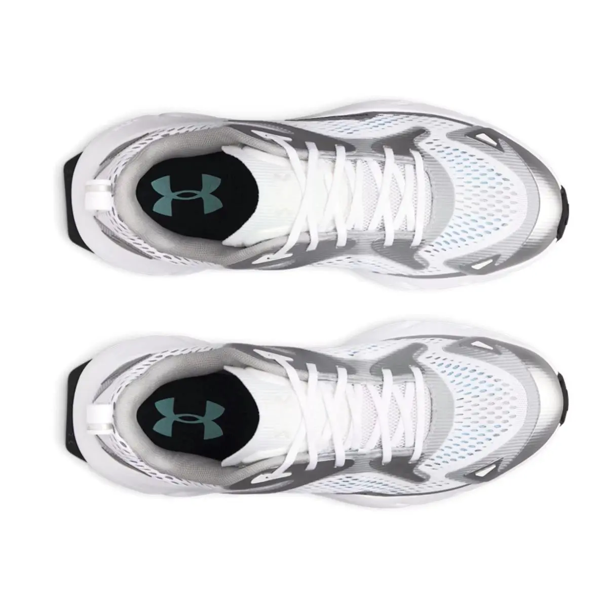 Under Armour shoes - Under Armour Aura - Aura - Silver, Manufacturer: White / Blue Haze / Black - 102 4