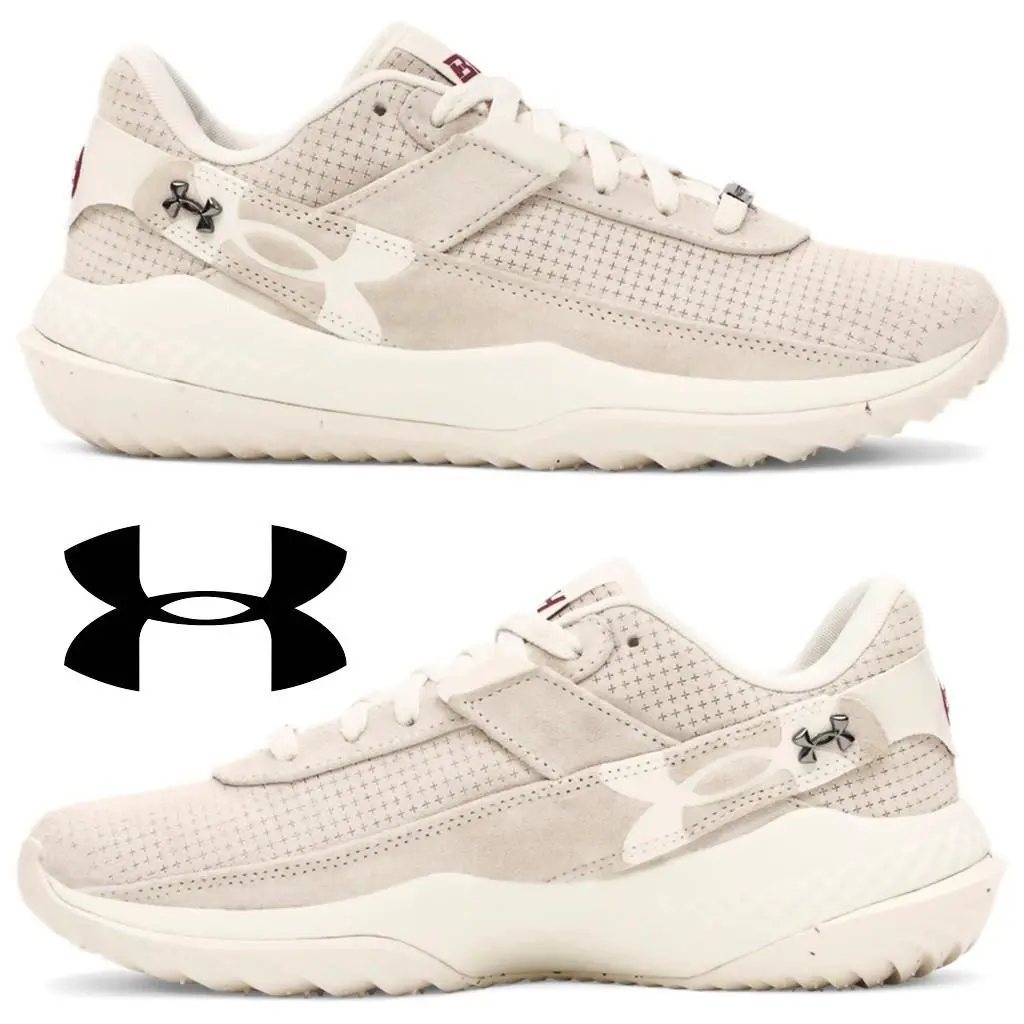 Under Armour Harper 10 Pro Turf Shoes Men`s Sneakers Training Casual Sport - Beige, Manufacturer: Stone - 279