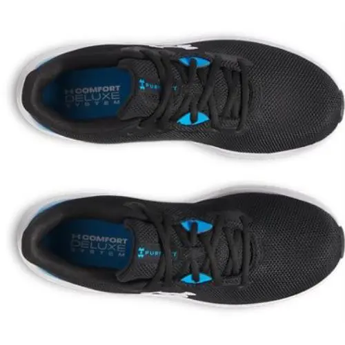 Under Armour shoes - BLACK-ELECTRIC BLUE-WHITE 6