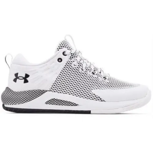 Under Armour Women`s UA Hovr Block City Volleyball Shoes White/black/black - 302 - White-Black-Black