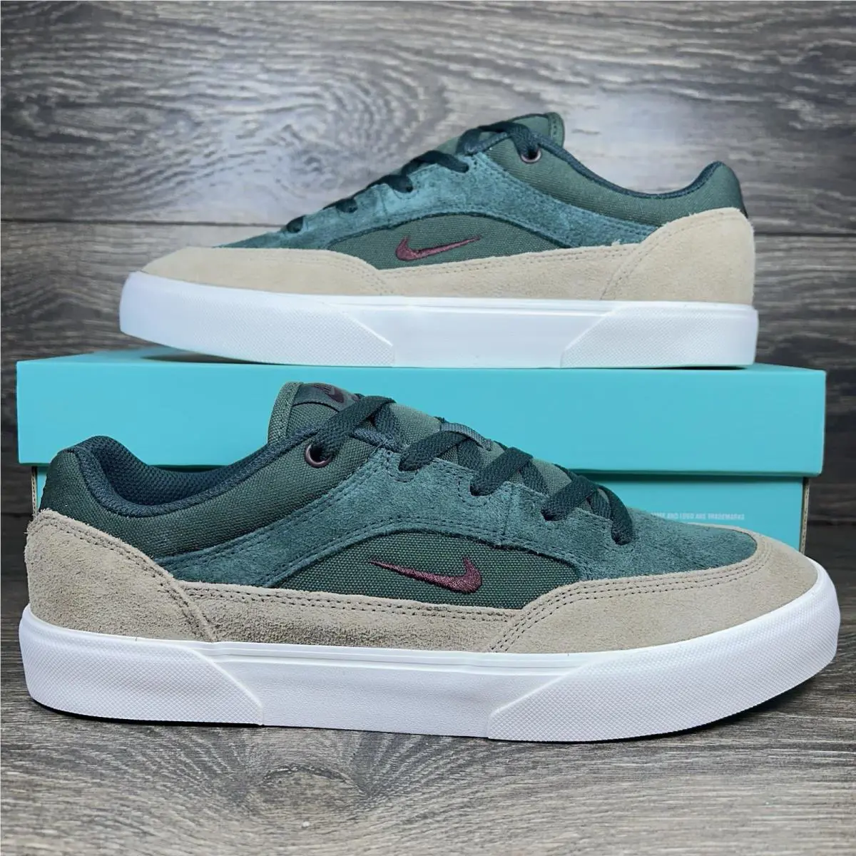 Nike shoes - Nike SB Malor - Malor - Green, Beige, White 7