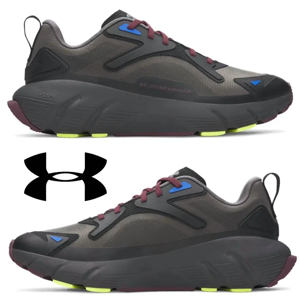 Under Armour Aura Ripstop Men`s Shoes Running Sport Training Casual Sneakers - Gray, Manufacturer: Galaxy Black / Castlerock / Dark Maroon