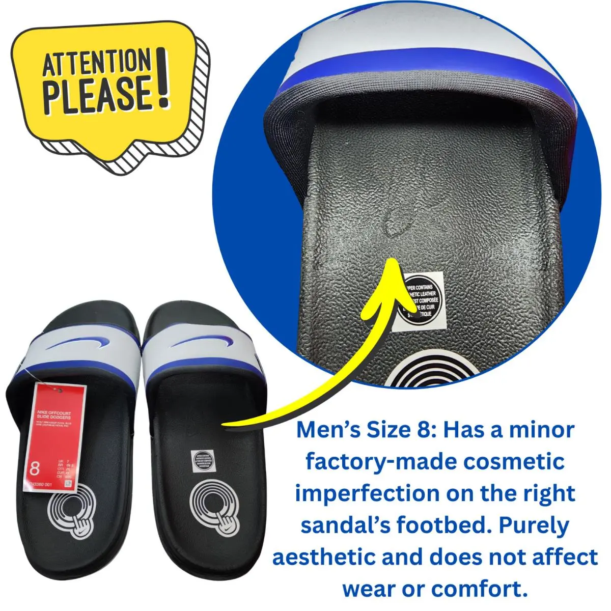 Nike shoes - Nike Offcourt Slide (Los Angeles Dodgers) - FN3360-001 - Gray 8