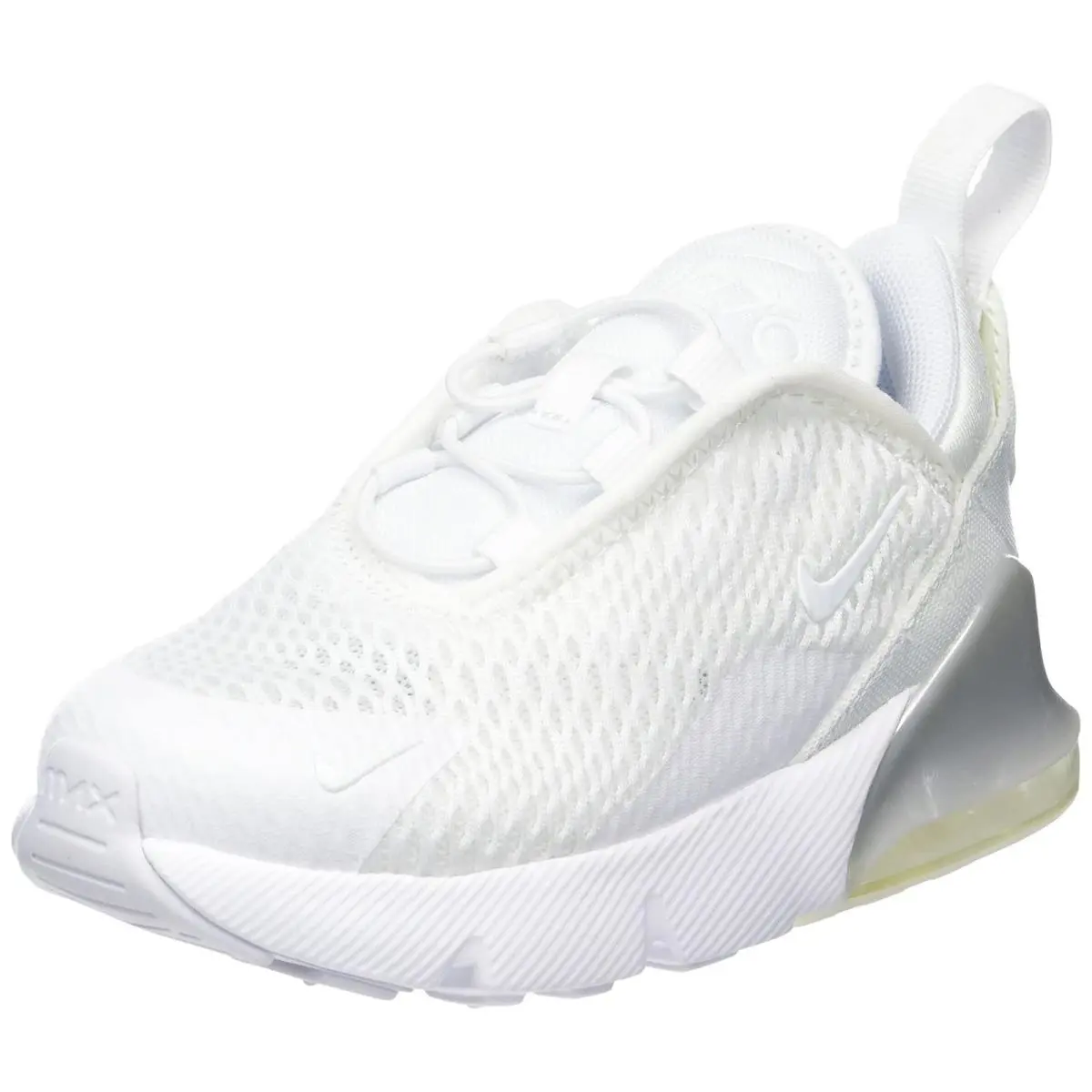 Nike Toddlers` Air Max 270 Shoes - White/silver - White/Silver