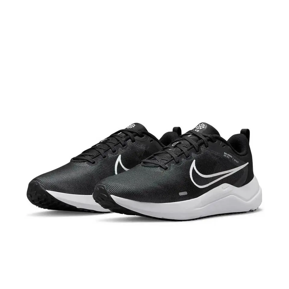 Nike shoes - Nike Downshifter 12 - Downshifter - DD9294 001 - BLACK/WHITE /SMOKE GREY 7