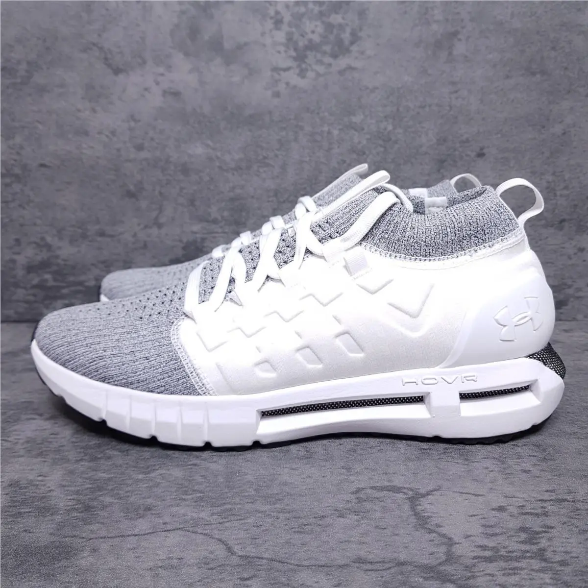 Under Armour Phantom 1 Running Shoes Mens Size 9.5 White Black 3028384-100