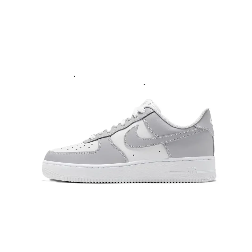Men`s Nike Air Force 1 `07 White/lt Smoke Grey-white FD9763 101