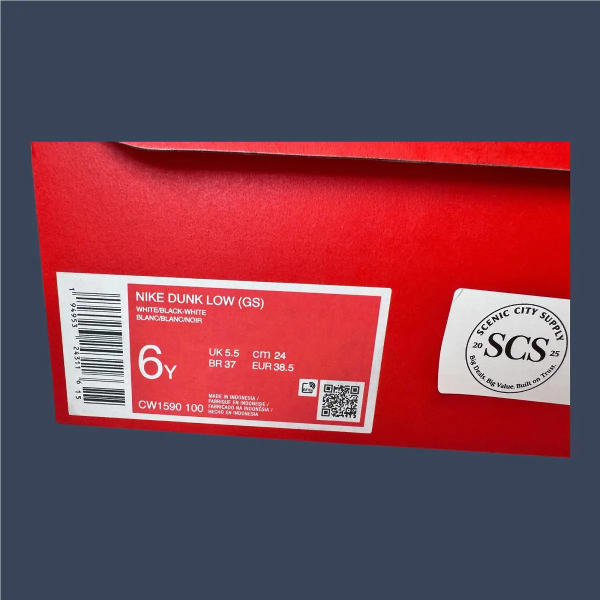 Nike shoes - Youth Nike Dunk Low White Black CW1590-100 18